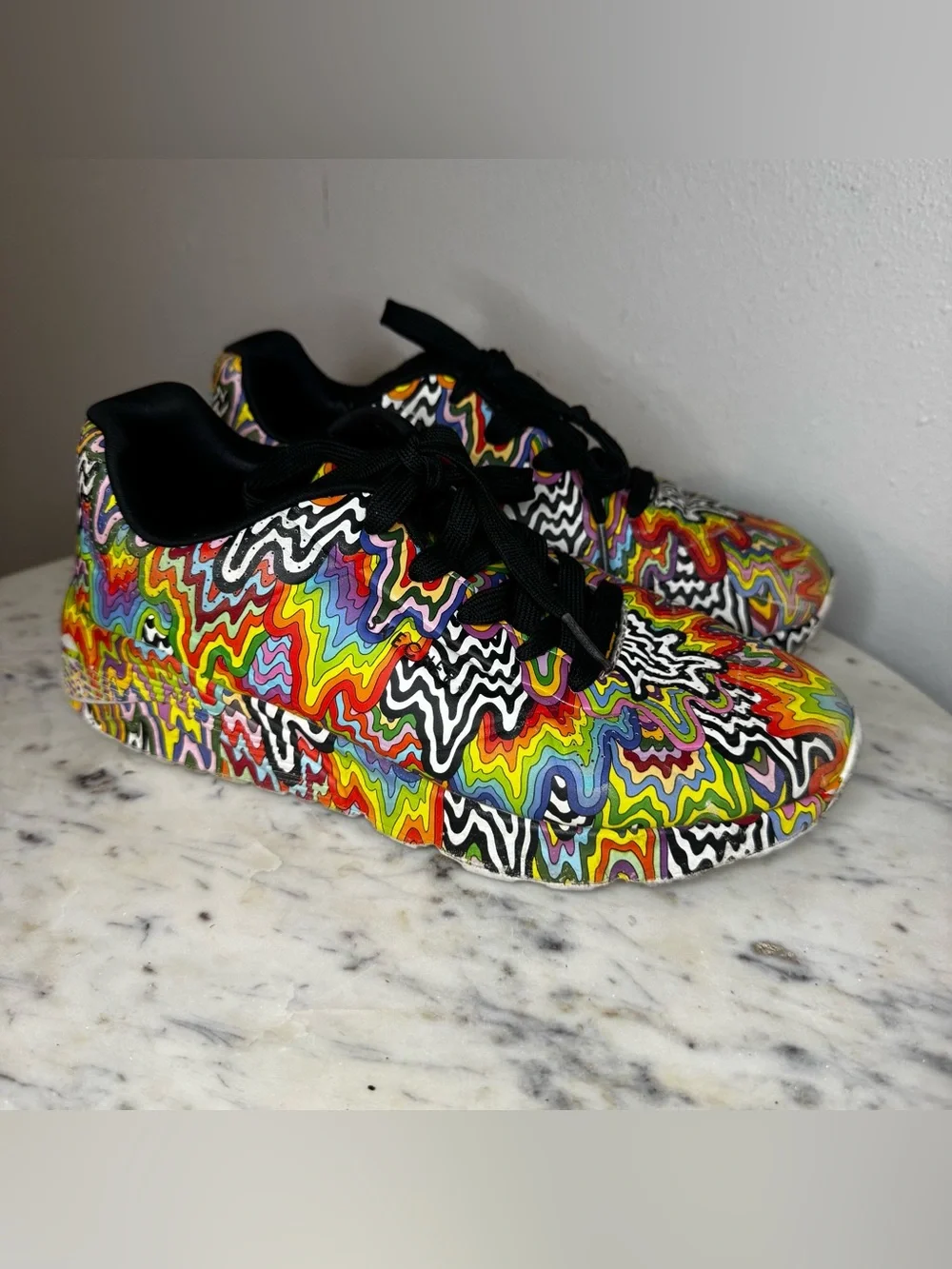 Skechers Jen Stark Shoes Size 4 Unisex Big Kids Fantastic Condition